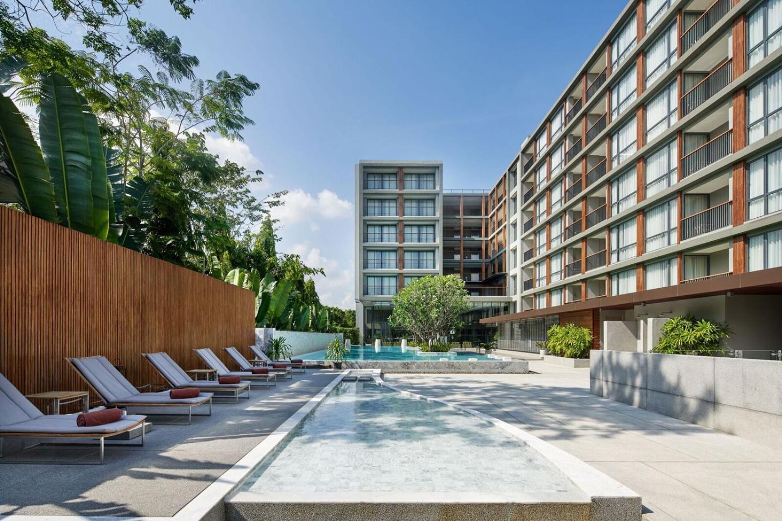 The Park Nine Hotel Suvarnabhumi Bangkok Eksteriør bilde The hotel's pool